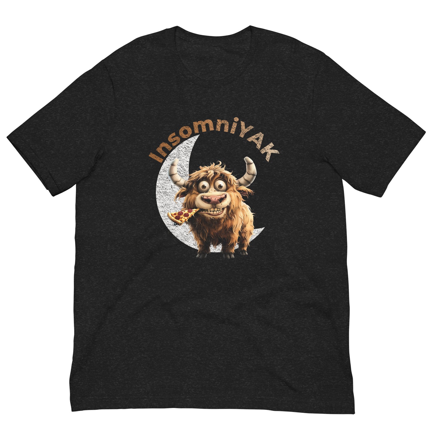 InsomniYAK, Insomniac Yak, Insomnia, Animals, Sleep Disorders, Graphic Tee Shirt, Black
