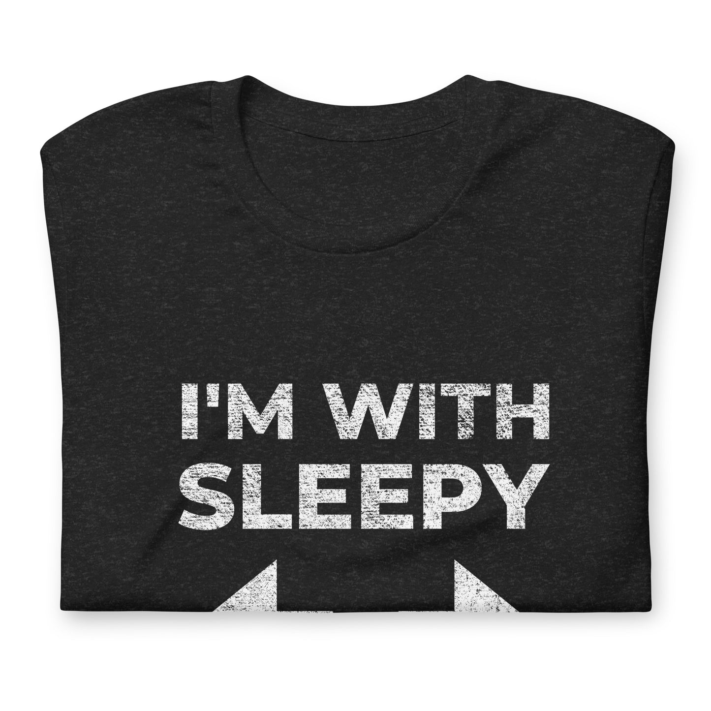 I'M WITH SLEEPY, Graphic Tee Shirt, Black