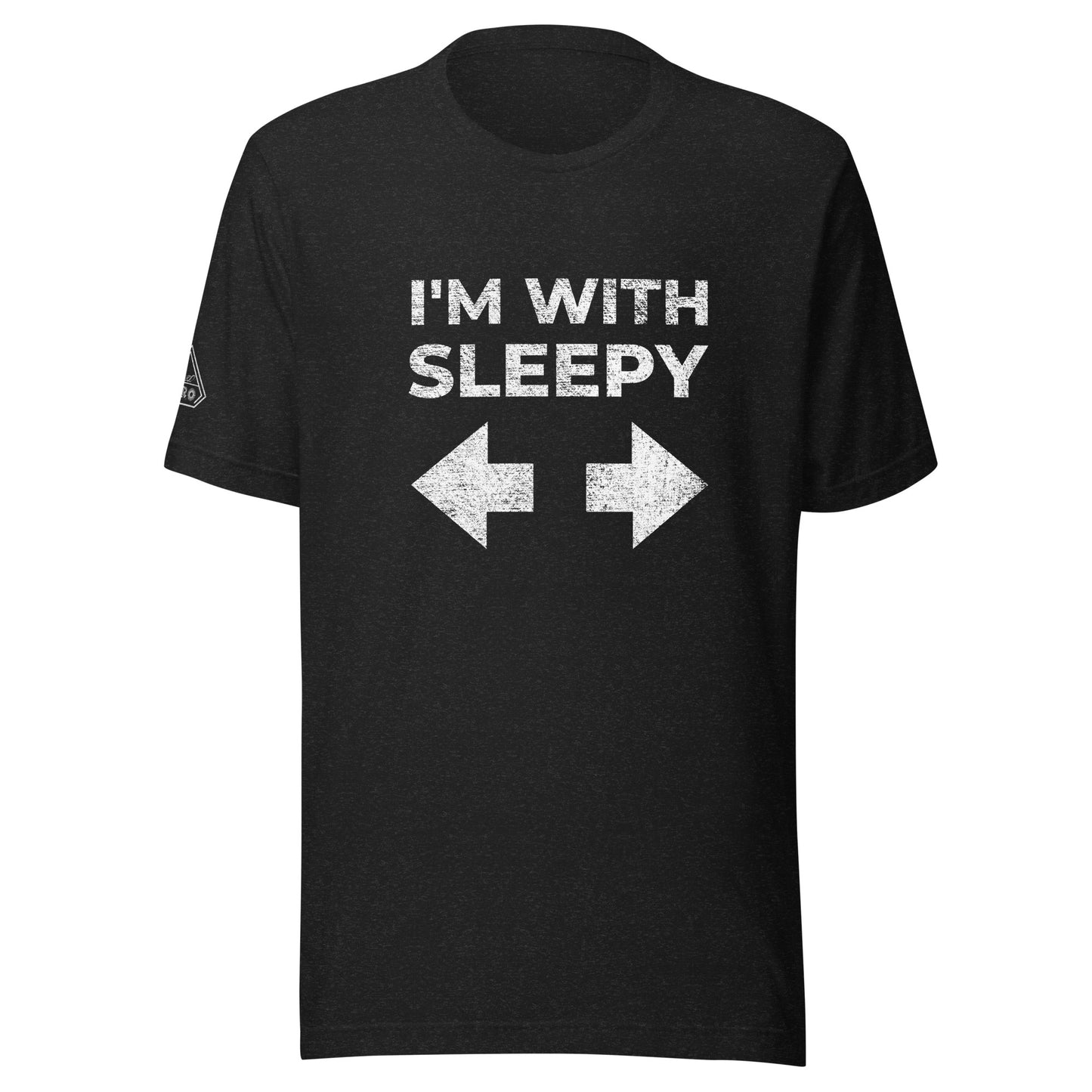 I'M WITH SLEEPY, Graphic Tee Shirt, Black