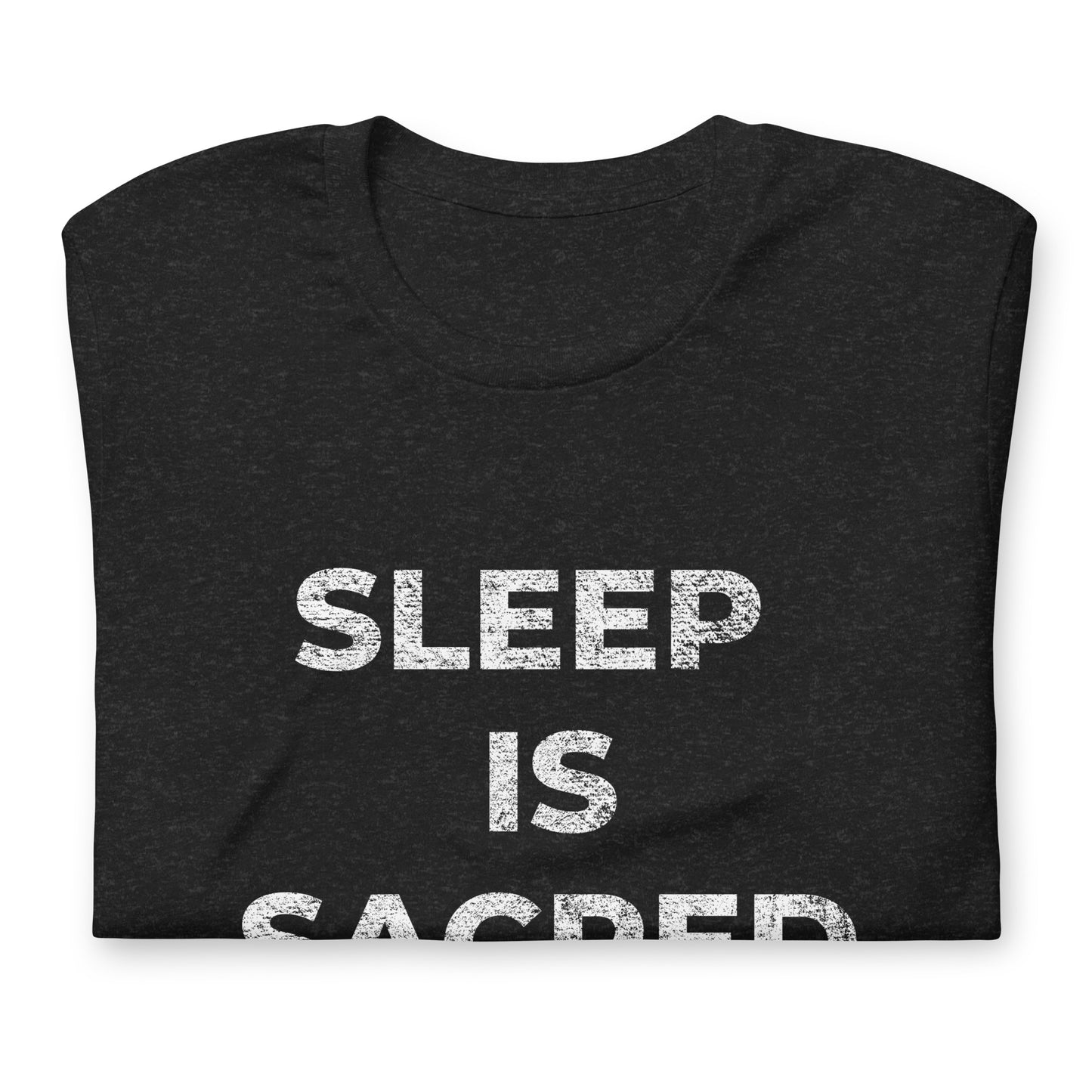 SLEEP IS SACRED, Graphic Tee Shirt, Black
