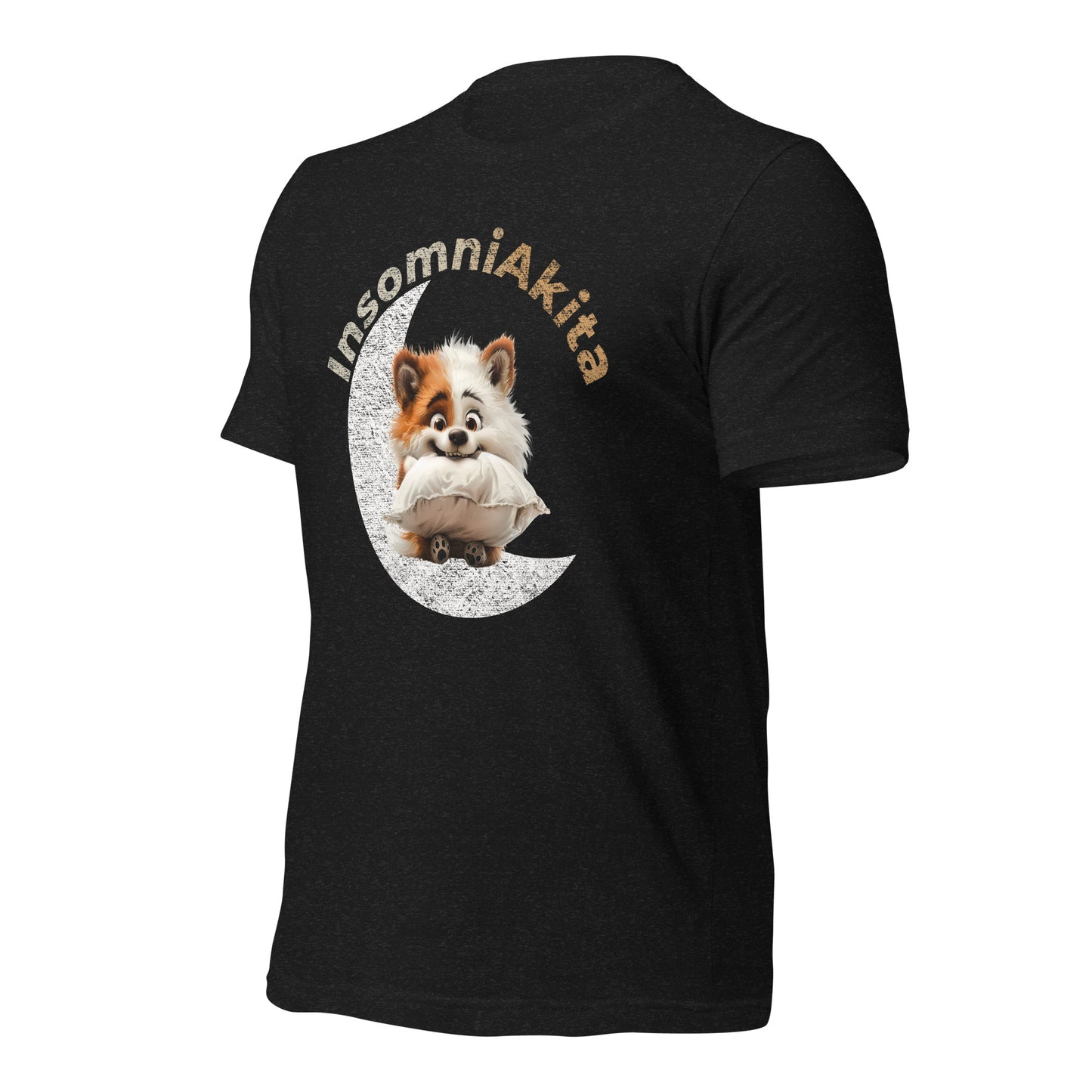 InsomniAkita, Insomniac Akita, Insomnia, Animals, Sleep Disorders, Graphic Tee Shirt, Black