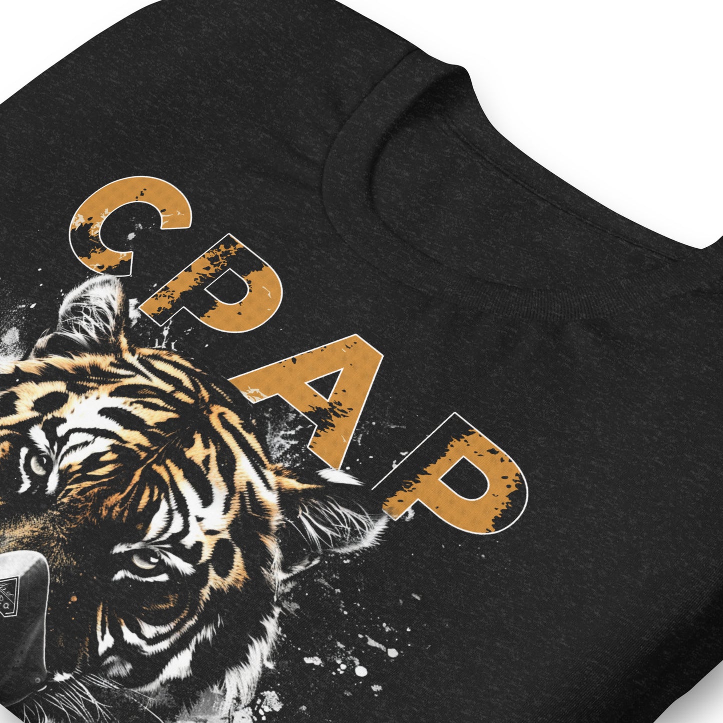 CPAP TIGER KING, Tiger King wearing CPAP, CPAP, Animals, Sleep Apnea, Graphic Tee Shirt, Black