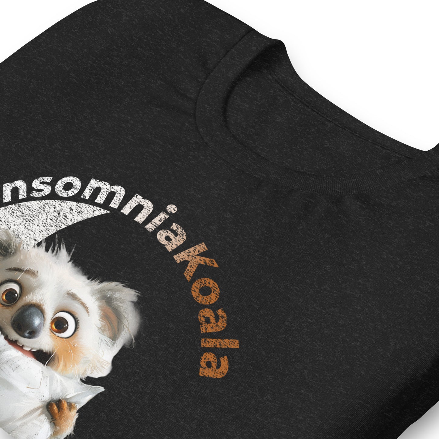 InsomniaKoala, Insomniac Koala, Insomnia, Animals, Sleep Disorders, Graphic Tee Shirt, Black