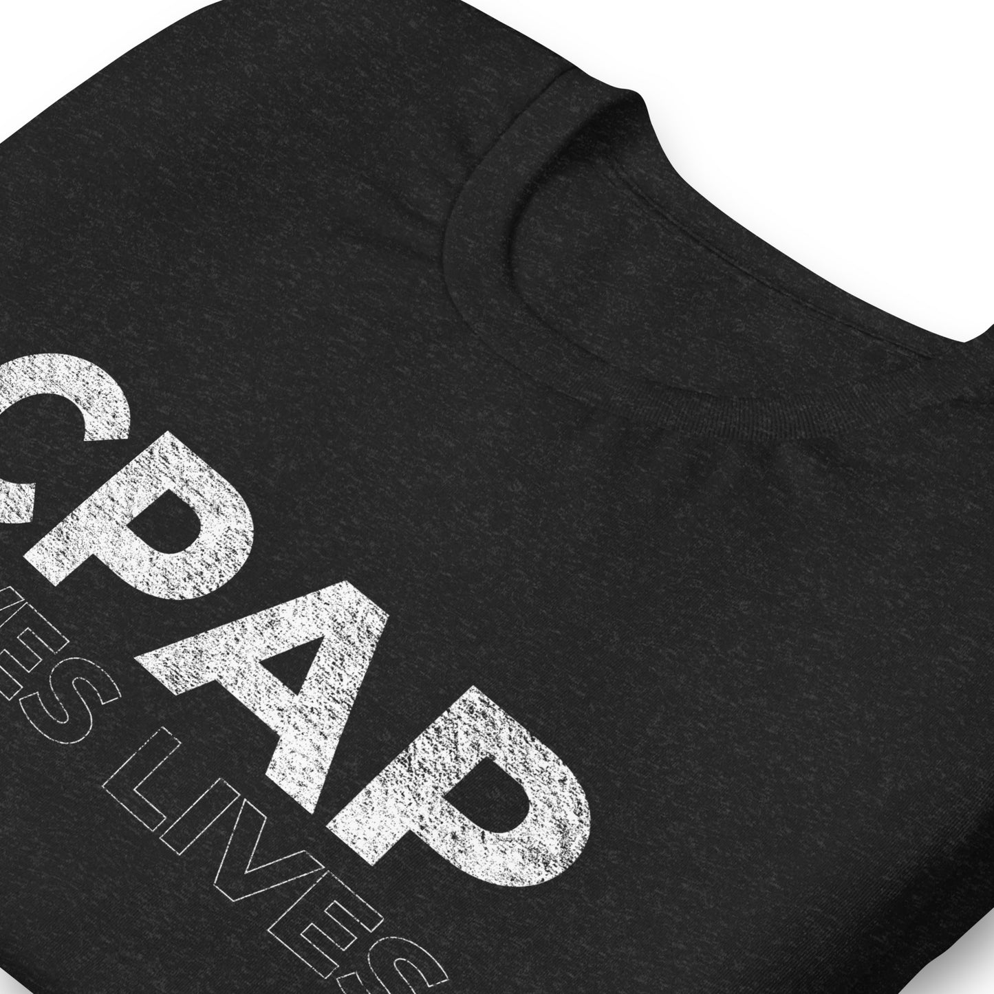 CPAP SAVES LIVES, Graphic Tee Shirt, Black