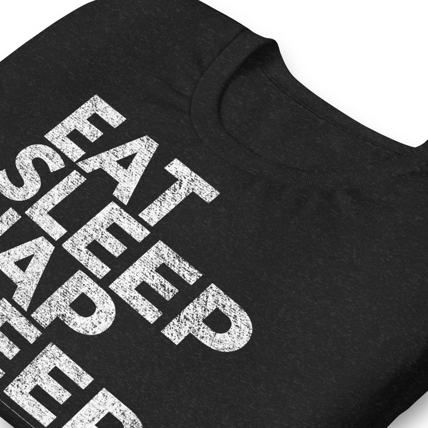 EAT SLEEP NAP SLEEP, Graphic Tee Shirt, Black