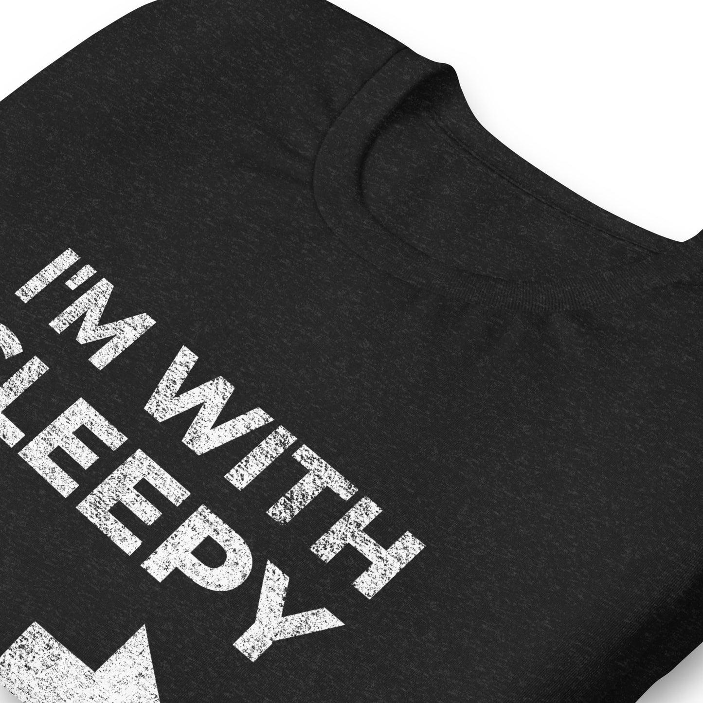 I'M WITH SLEEPY, Graphic Tee Shirt, Black