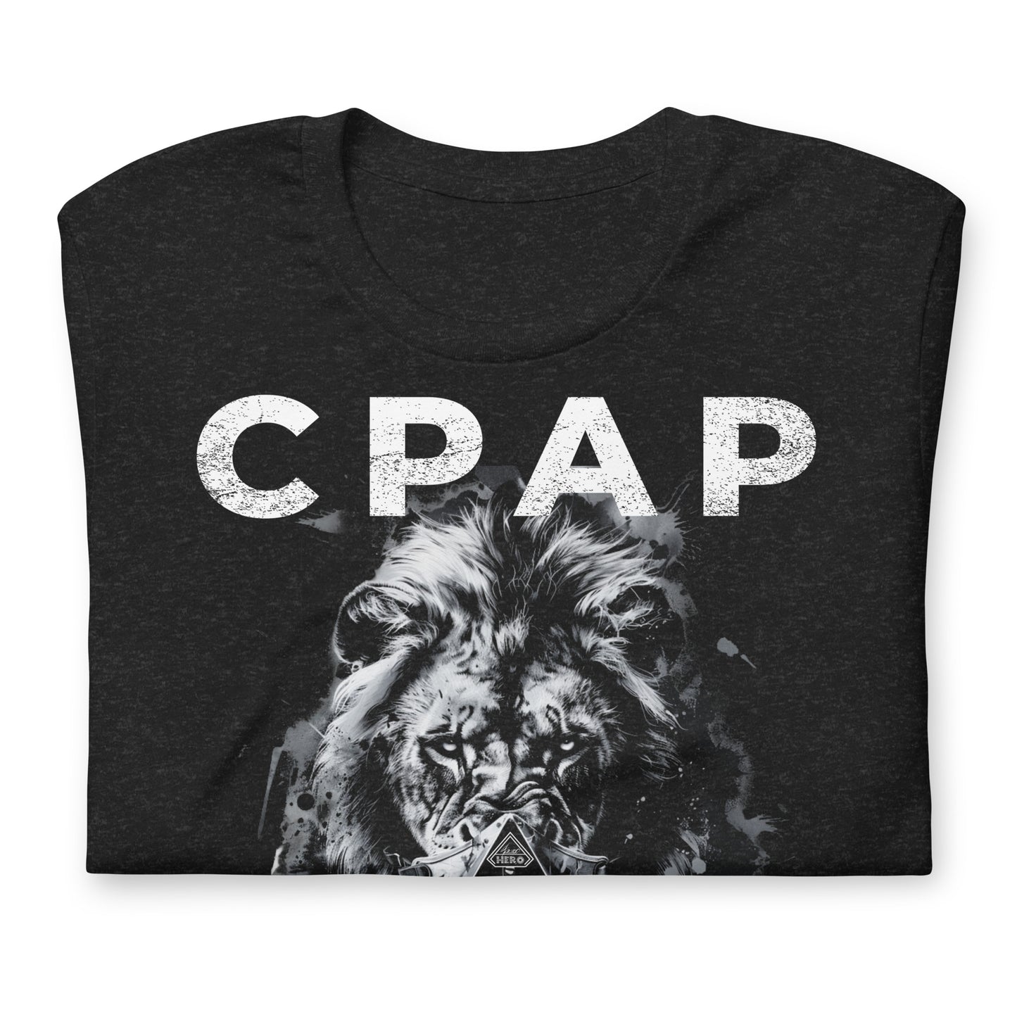 CPAP KING, Lion wearing CPAP, CPAP, Animals, Sleep Apnea, Graphic Tee Shirt, Black