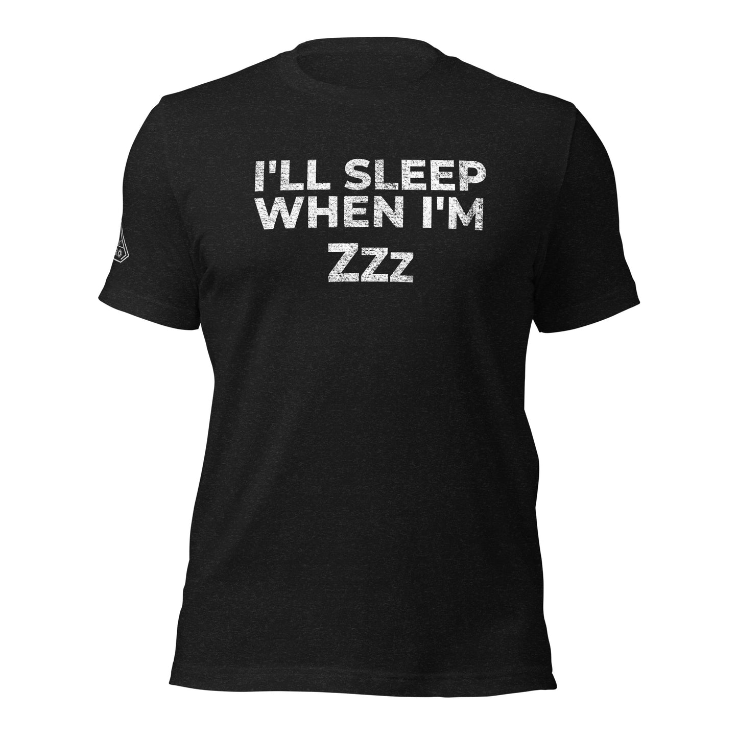 I'LL SLEEP WHEN I'M Zzz, Graphic Tee Shirt, Black