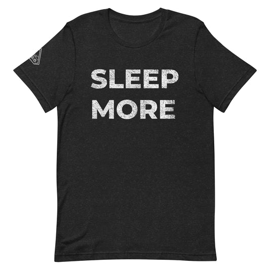 SLEEP MORE, Graphic Tee Shirt, Black