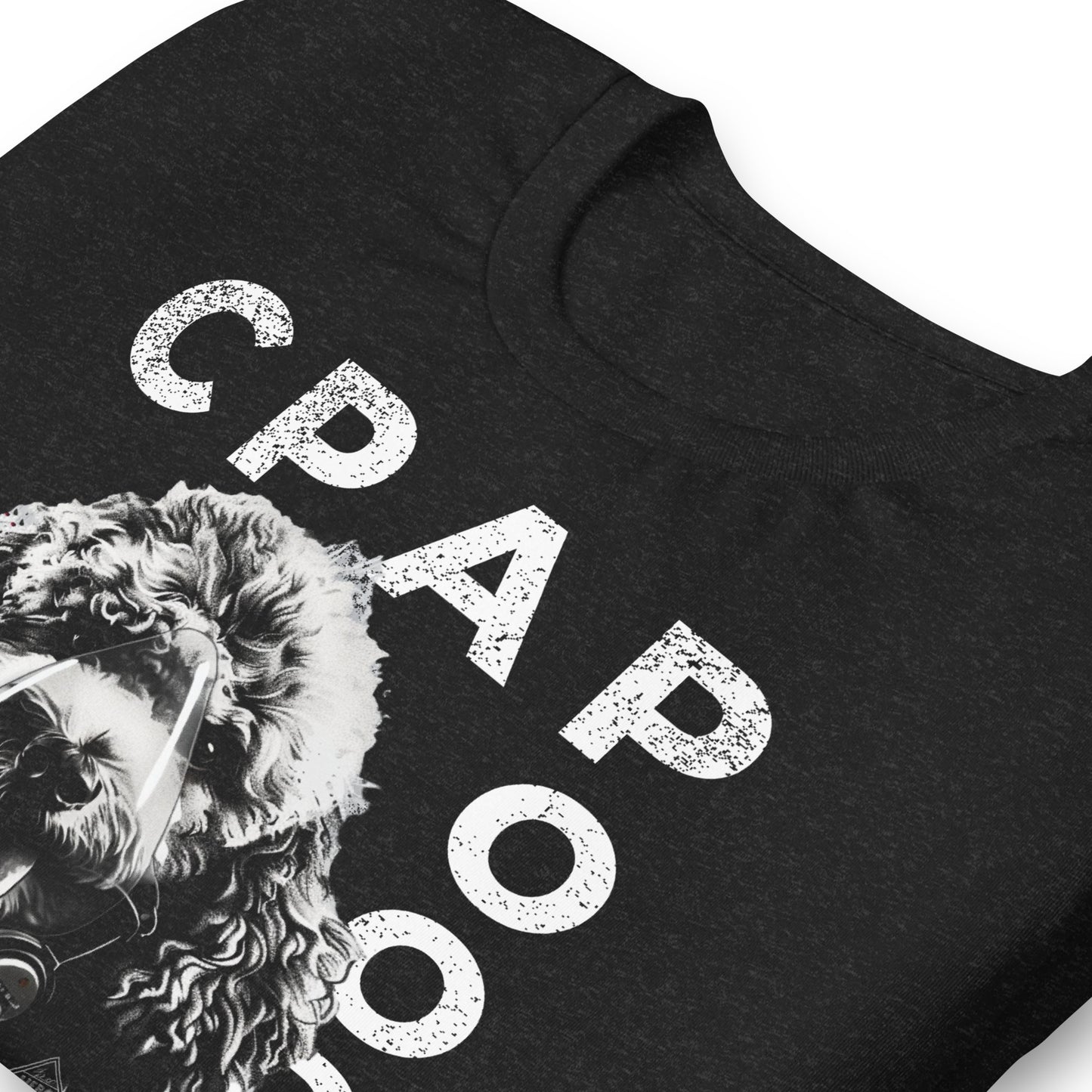 CPAPoodle, Poodle Wearing CPAP, CPAP, Animals, Sleep Apnea, Graphic Tee Shirt, Black